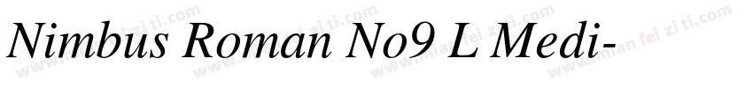 Nimbus Roman No9 L Medi字体转换